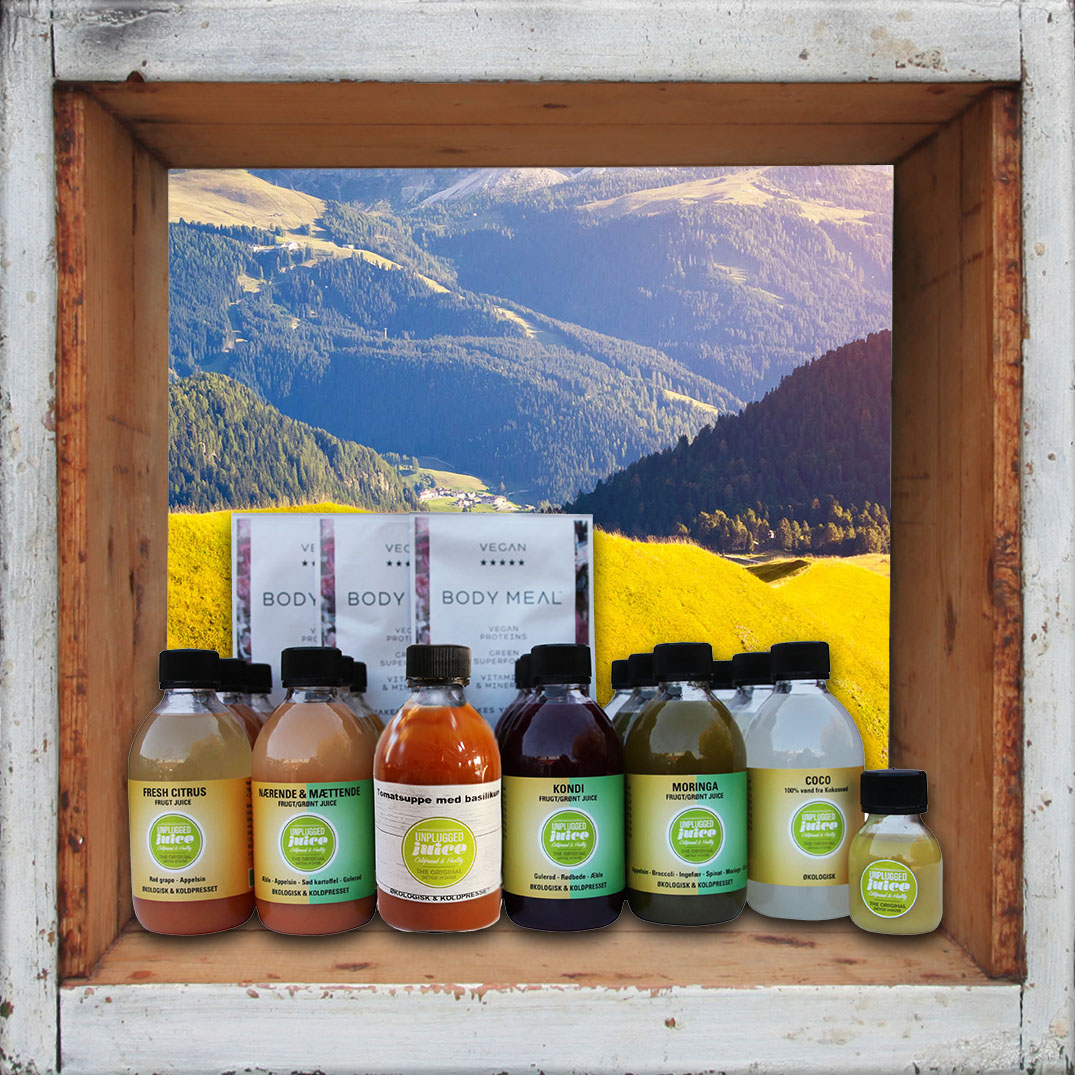 Quick Diet med Suppe 100% Økologisk Juicekur med Frugt, Grønt & Suppe